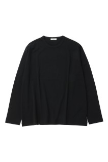 DRY COTTON JERSEY STANDARD LONG SLLEVE T-SHIRT - BLACK (KKAGGM0111)