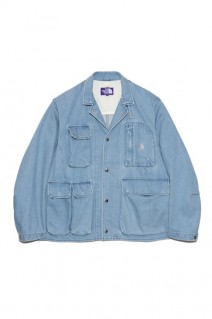 Denim Stroll Field Jacket - Indigo Bleach (N25SA001)