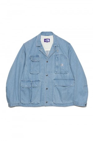 Denim Stroll Field Jacket - Indigo Bleach (N25SA001)
