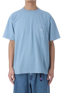 7oz Pocket Tee - Sax / Off White (N25SI102)