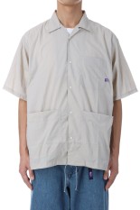 Nylon Taffeta Field S/S Shirt - Light Gray (N25SG055)