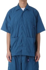 Nylon Taffeta Field S/S Shirt - Teal Blue (N25SG055)