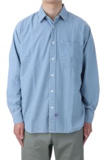 Regular Collar Chambray Field Shirt - Indigo Bleach (N24FG069)
