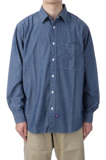 Regular Collar Chambray Field Shirt - Indigo (N24FG069)