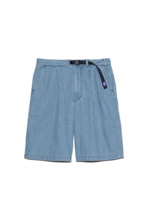 Denim Tuck Field Shorts - Indigo Bleach (N25SD098)