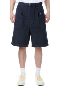 Denim Tuck Field Shorts - Indigo (N25SD098)