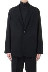 RELAXED SHOULDER JACKET / BLACK (IH-25SS-J030-NDK)