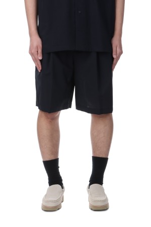 TWO TUCKS WIDE SHORTS / NAVY (IH-25SS-P031-WR)