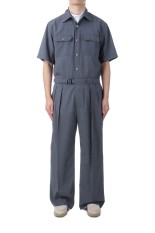 BUTTON UP JUMPSUIT / GRAY (IH-25SS-JS01-TKW)