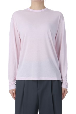 MODAL SILK JERSEY CREWNECK PULLOVER - PINK (KKAGGM0011)