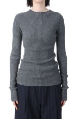 Boatneck Rib Knit -CHARCOAL GRAY (12510505)
