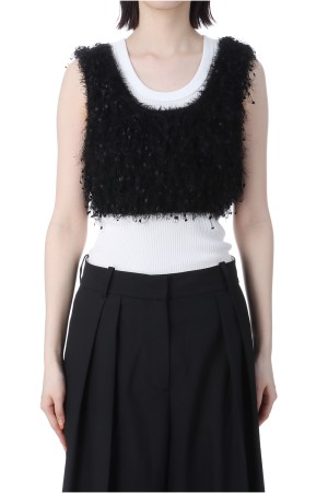 Fringe Knit Bustier (12510507)