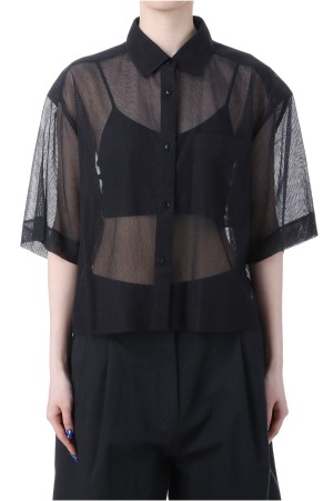 Mesh Short Shirts -BLACK (12510407)
