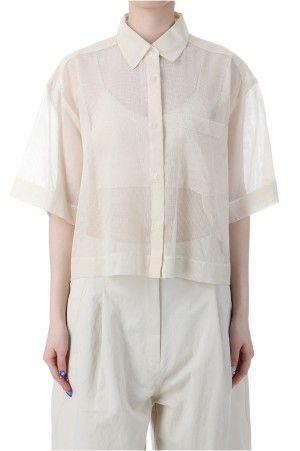 Mesh Short Shirts -ECRU(12510407)