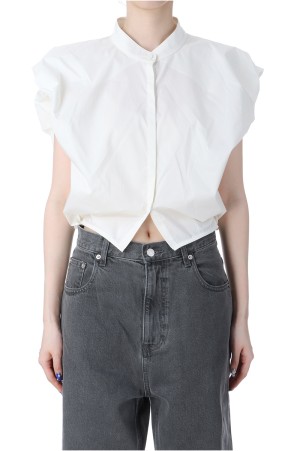 Puffshoulder Compact Shirts -ECRU(12510415)