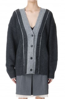 Double collar rayard knit cardigan (21242365308)