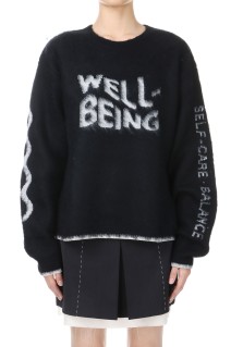 WELLBEING jacquard knit -BLACK (21242365314)