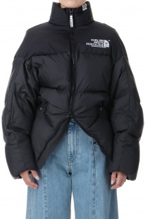 CROPPED DOWN BLOUSON-BLACK(K13BL341)*