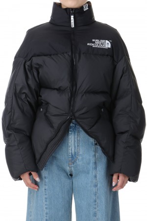 CROPPED DOWN BLOUSON-BLACK(K13BL341)*