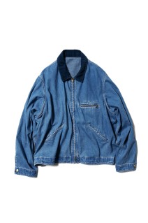 Californian Work Jacket Denim - Indigo (U25S-18-0003)