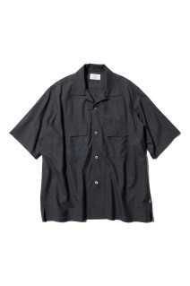 2P Sports Open Shirts S/S Tropical - Charcoal (U25S-01-0001)