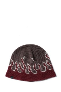 Hand Knit Flame Bucket - Burgundy Flame (SD25S-CP02)