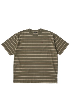 Striped S/S Tee - Olive / Khaki (SD25S-CT07)