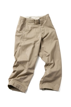 SELVEDGE WEAPON WIDE TROUSERS - KHAKI (GL42426)