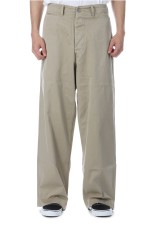 SELVEDGE WEAPON WIDE TROUSERS - KHAKI (GL42426)