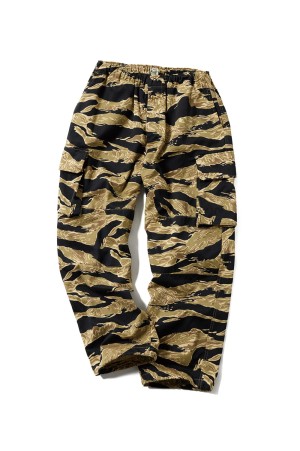 TIGER PATTERN EASY CARGO PANTS - KHAKI (GL42508)