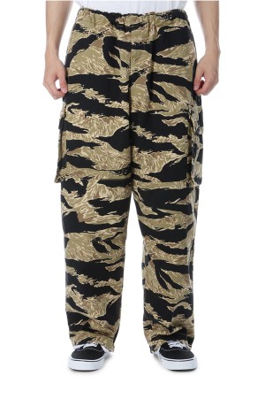 TIGER PATTERN EASY CARGO PANTS - KHAKI (GL42508)