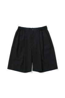 WIDE EASY SHORT TROUSERS - BLACK (ST.1105)