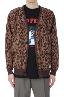 LEOPARD JACQUARD KNIT CARDIGAN ( TYPE-2 ) / BROWN (25SSE-WMK-KN06)