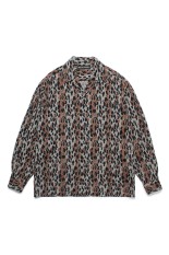 LEOPARD HAWAIIAN SHIRT L/S / GRAY (25SSE-WMS-HI02)