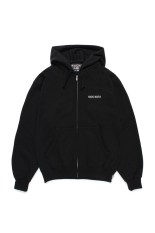HEAVY WEIGHT FULL ZIP HOODED SWEAT SHIRT / BLACK (25SSE-WMC-SS01)