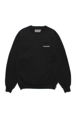 HEAVY WEIGHT CREW NECK SWEAT SHIRT / BLACK (25SSE-WMC-SS03)