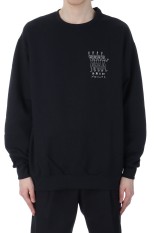 CREW NECK SWEAT SHIRT / BLACK (25SSE-WMC-SS04)