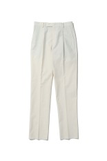 PLEATED TROUSERS ( TYPE-2 ) / WHITE (25SSE-WMP-TR01)
