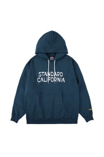 JEFF FOR SD LOGO HOOD SWEAT - NAVY