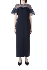 Tulle Lace Classic Dress - NAVY (MM25SS-DR093)