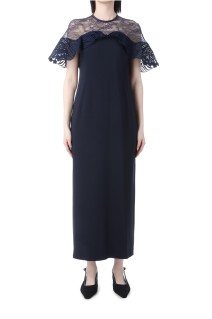 Tulle Lace Classic Dress - NAVY (MM25SS-DR093)