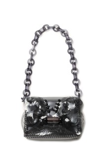 Transparent Sculptural Mini Chain Bag - BLACK (MMSS17-AC095)