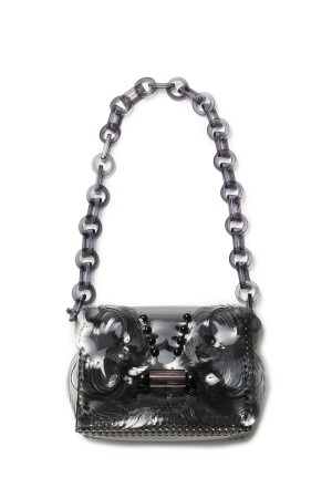 Transparent Sculptural Mini Chain Bag - BLACK (MMSS17-AC095)