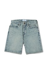 DENIM SHORT TROUSERS STRAGHIT CUT - FADED INDIGO (2541000411)