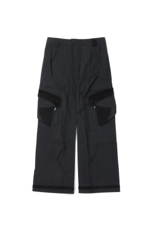 EP.7 04 TROUSERS - MATTE BLACK (EP7TR4-MBK)