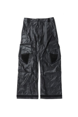EP.7 04 TROUSERS - GLOSSY BLACK (EP7TR4-GBK)