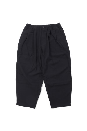 Wide Tapered Pants (FRESCA Broad for Towel loom) / Black (TFBT-2205)