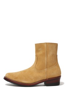 STEER SUEDE ZIP WESTERN BOOTS / MUSTARD (AB-05SS-CL/MUS)