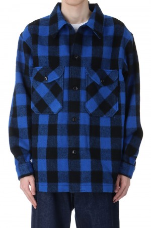 WOOL JACKET P / BLUE