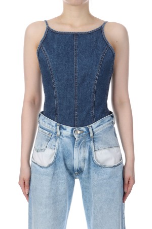 Denim Body Suit - BLUE (CO-25084)